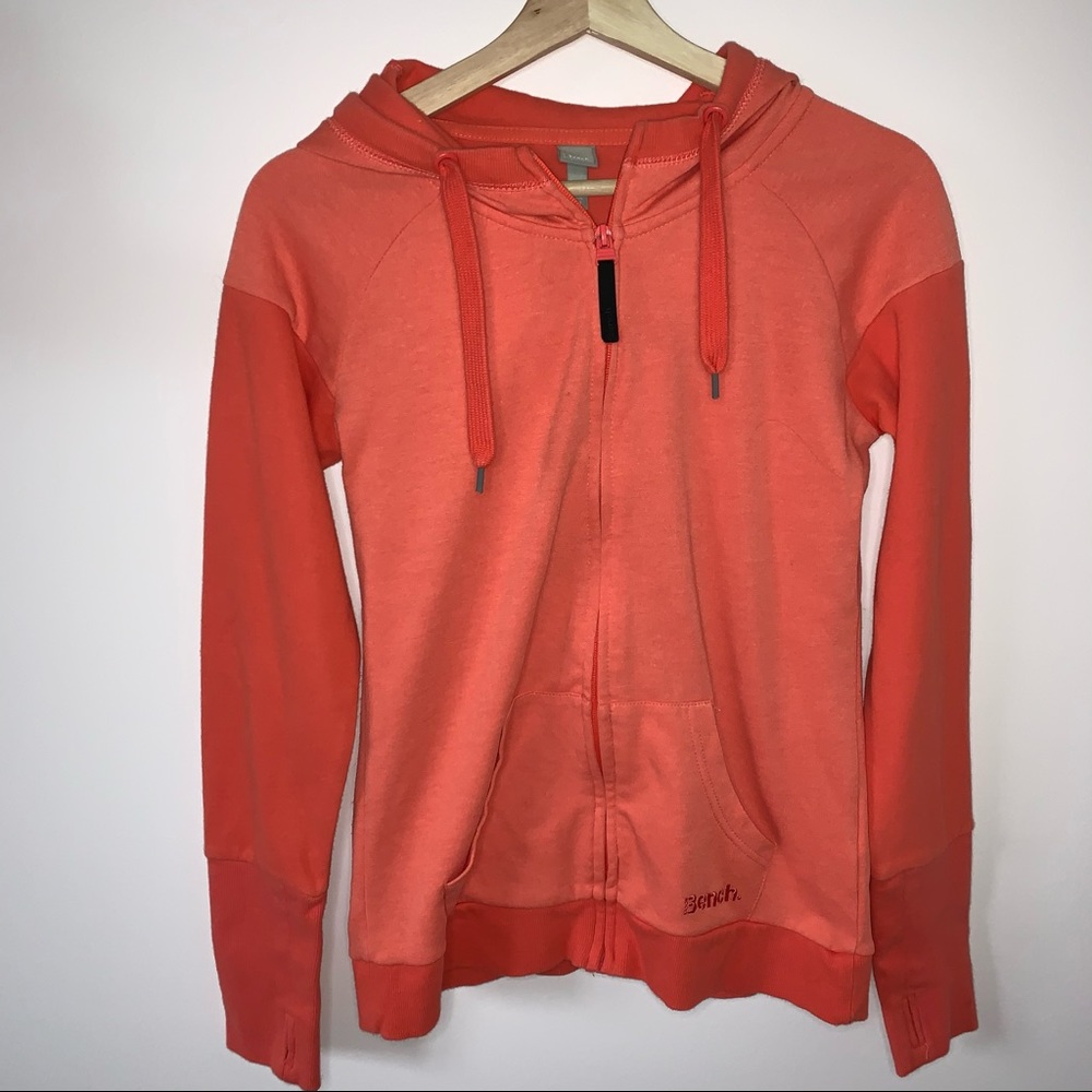 Coral bench zip up sweater size XS-S